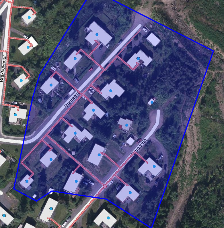 kort af Seyðisfirði