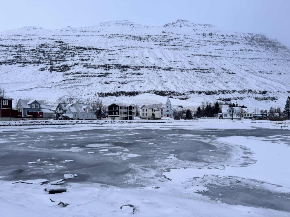 Mynd tekin á Seyðisfirði.