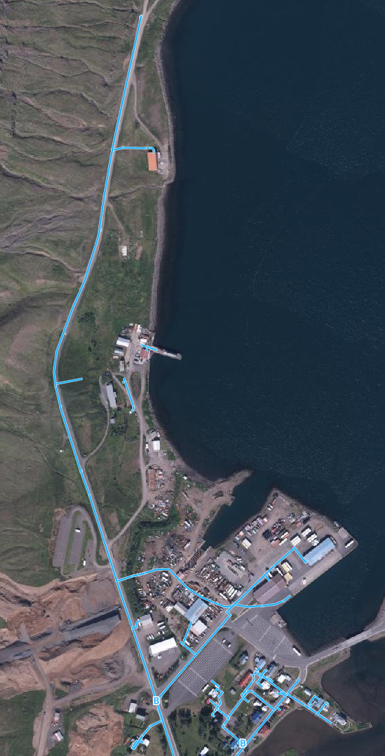 Kort af Seyðisfirði