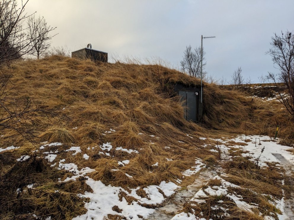 Vatnstankurinn á Eiðum.