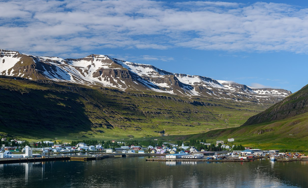 Mynd af Seyðisfirði.