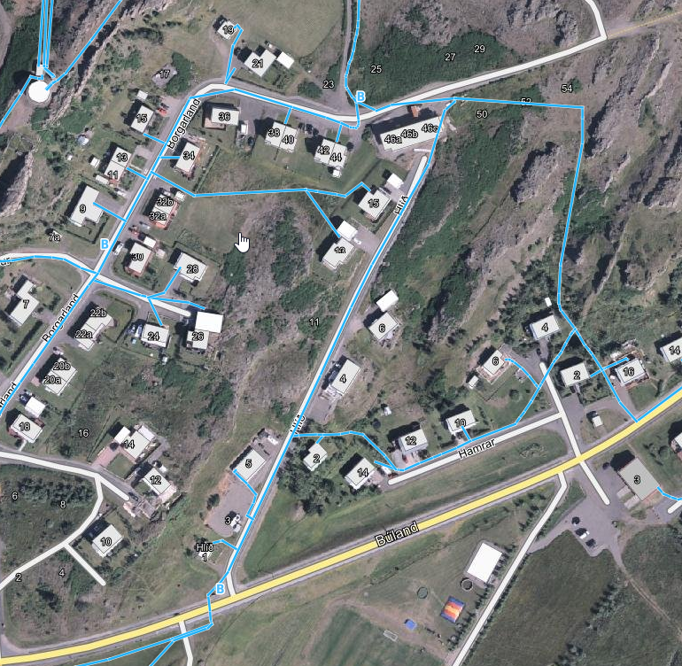 Kort frá Borgarlandi