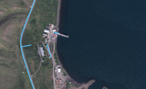 Kort af Seyðisfirði