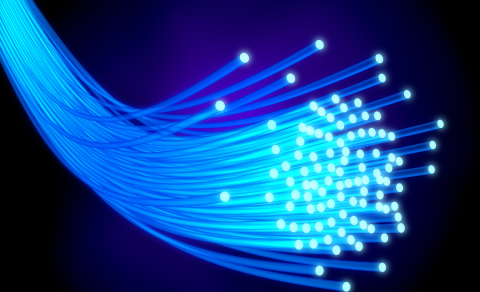 Mynd að ljósleiðara