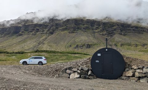 Lokahús nýs vatnsbóls á Djúpavogi.