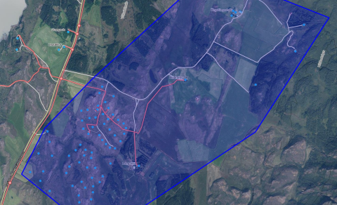 loftmynd af Unabyggð